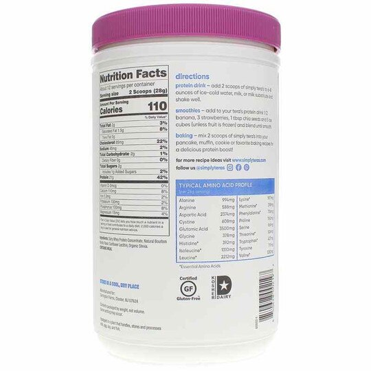Simply Pure Whey Protein rBGH Free, TRW